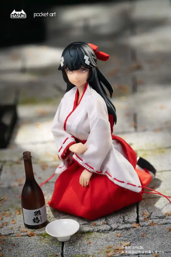 Pocket Art Actionfigur 1/12 PA005 Exorcism Shrine Maiden Tsubaki 15 cm Produktfoto