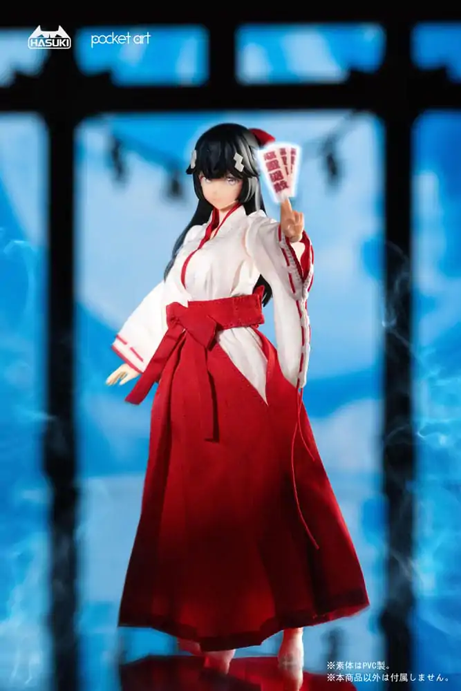 Pocket Art Actionfigur 1/12 PA005 Exorcism Shrine Maiden Tsubaki 15 cm Produktfoto
