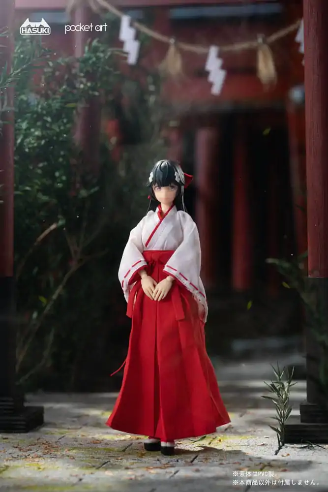 Pocket Art Actionfigur 1/12 PA005 Exorcism Shrine Maiden Tsubaki 15 cm Produktfoto