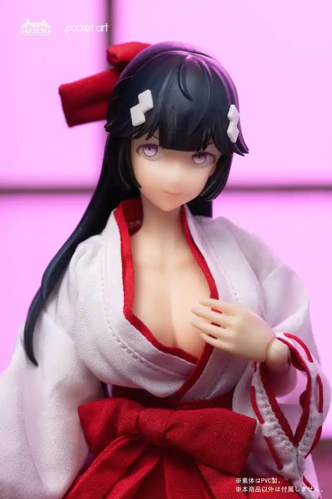 Pocket Art Actionfigur 1/12 PA005 Exorcism Shrine Maiden Tsubaki 15 cm Produktfoto