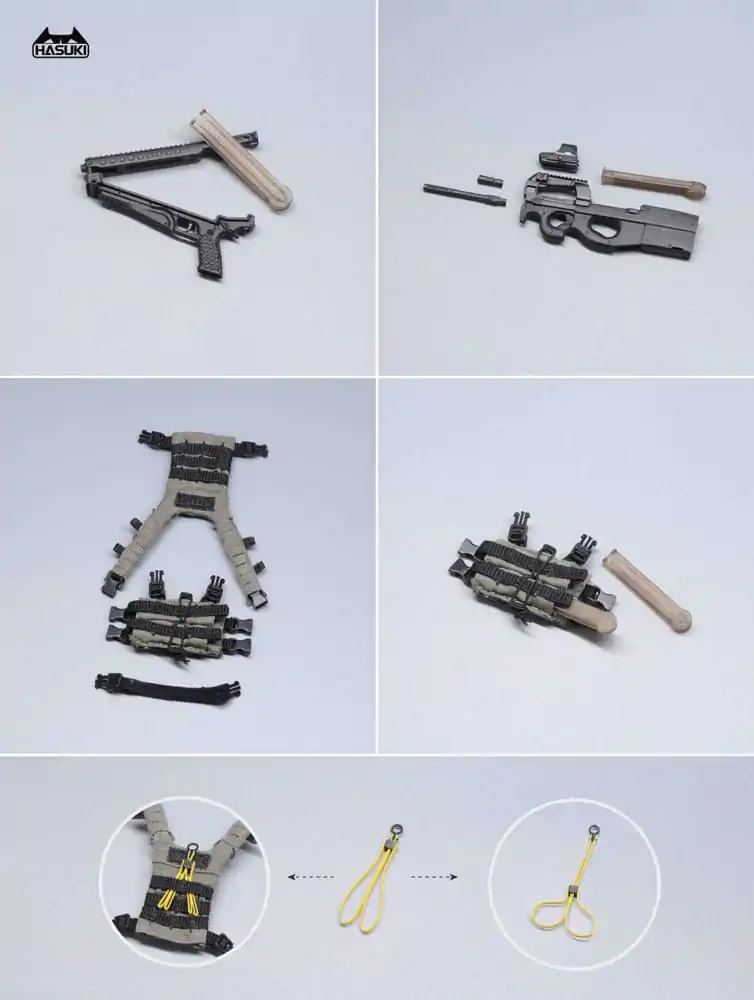 Pocket Art Actionfigur 1/12 PA006 Reizei Hiyo the Security 15 cm Produktfoto