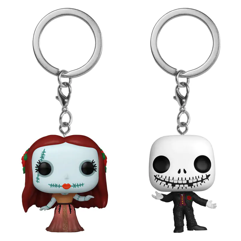 Pocket POP 2-er Pack Schlüsselanhänger Disney Nightmare Before Christmas Jack & Sally termékfotó