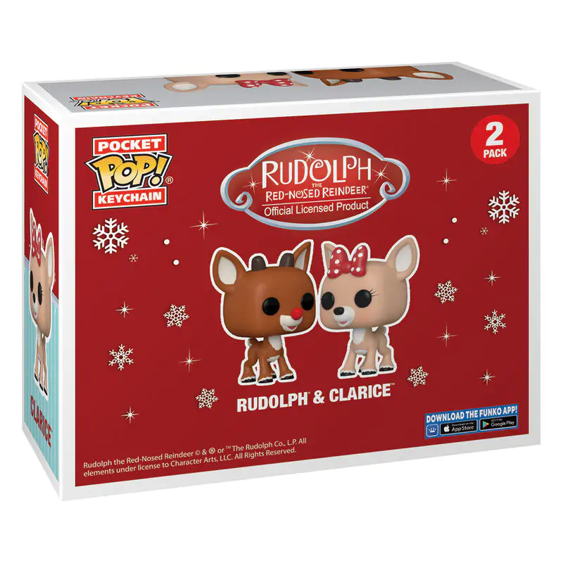 Pocket POP 2-er Pack Schlüsselanhänger Disney Rudolph - Rudolph & Clarice termékfotó
