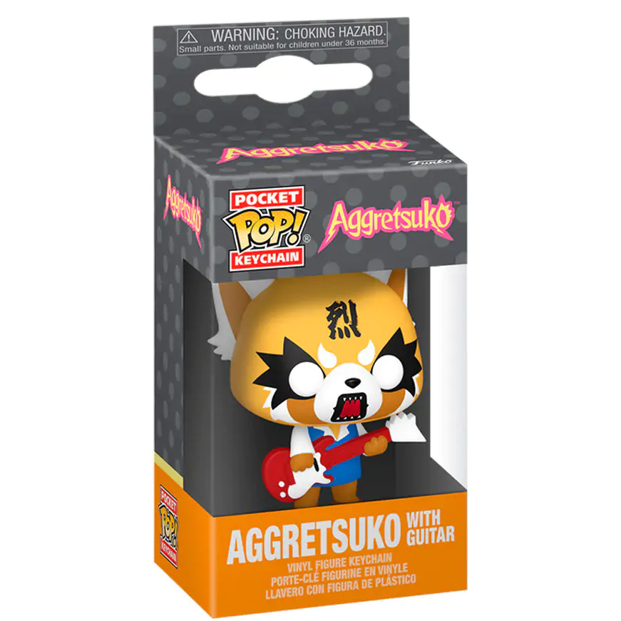 Pocket Funko POP Schlüsselanhänger Aggretsuko - Aggretsuko with Guitar termékfotó