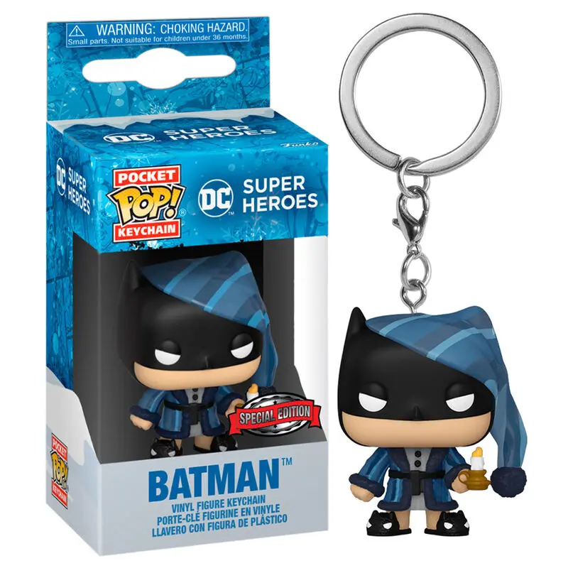 Pocket POP Schlüsselanhänger DC Comics Holiday Batman Exclusive Produktfoto