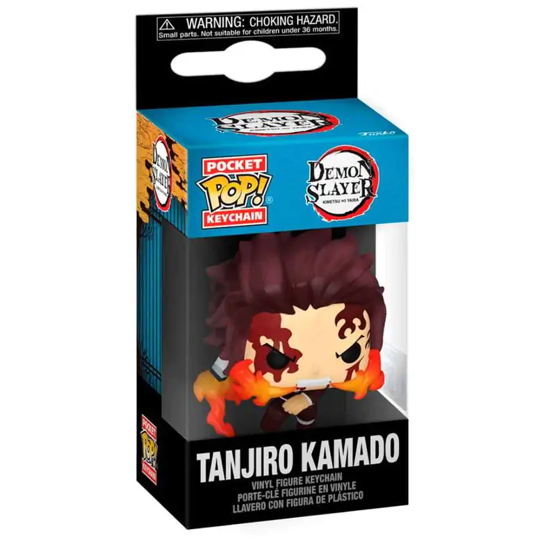 Pocket Funko POP Schlüsselanhänger Demon Slayer Kimetsu no Yaiba Tanjiro Kamado Produktfoto