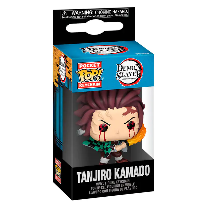 Pocket Funko POP Schlüsselanhänger Demon Slayer Kimetsu no Yaiba Tanjiro Kamado Produktfoto