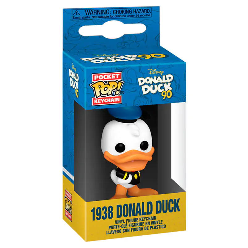 Pocket Funko POP Schlüsselanhänger Disney 90th Anniversary Pato Donald 1938 Produktfoto