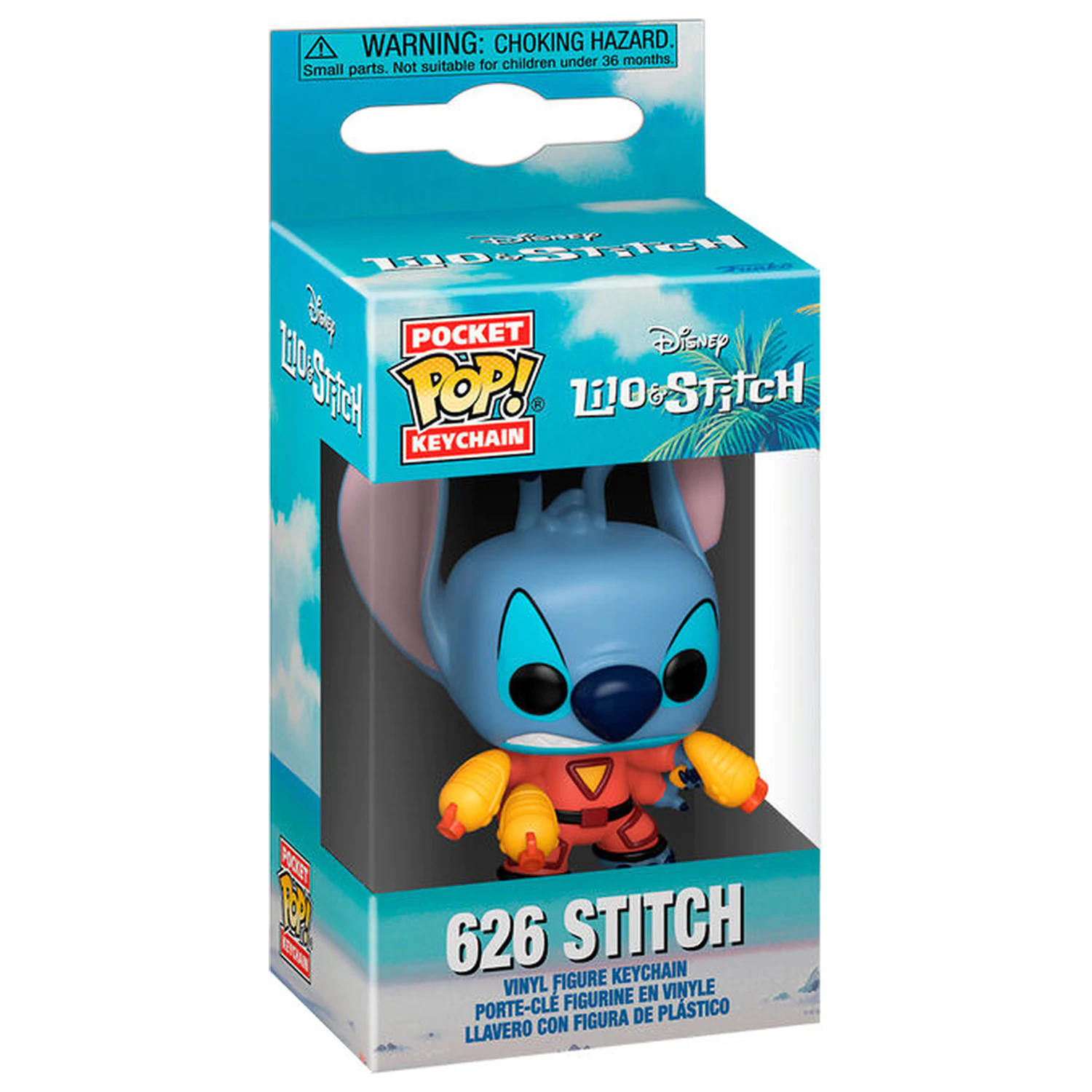 Pocket Funko POP Schlüsselanhänger Disney Lilo & Stitch 626 Stitch Produktfoto
