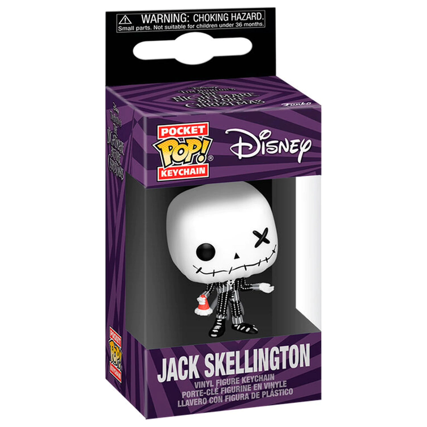 Pocket Funko POP Schlüsselanhänger Disney Nightmare Before Christmas Jack Skellington Produktfoto