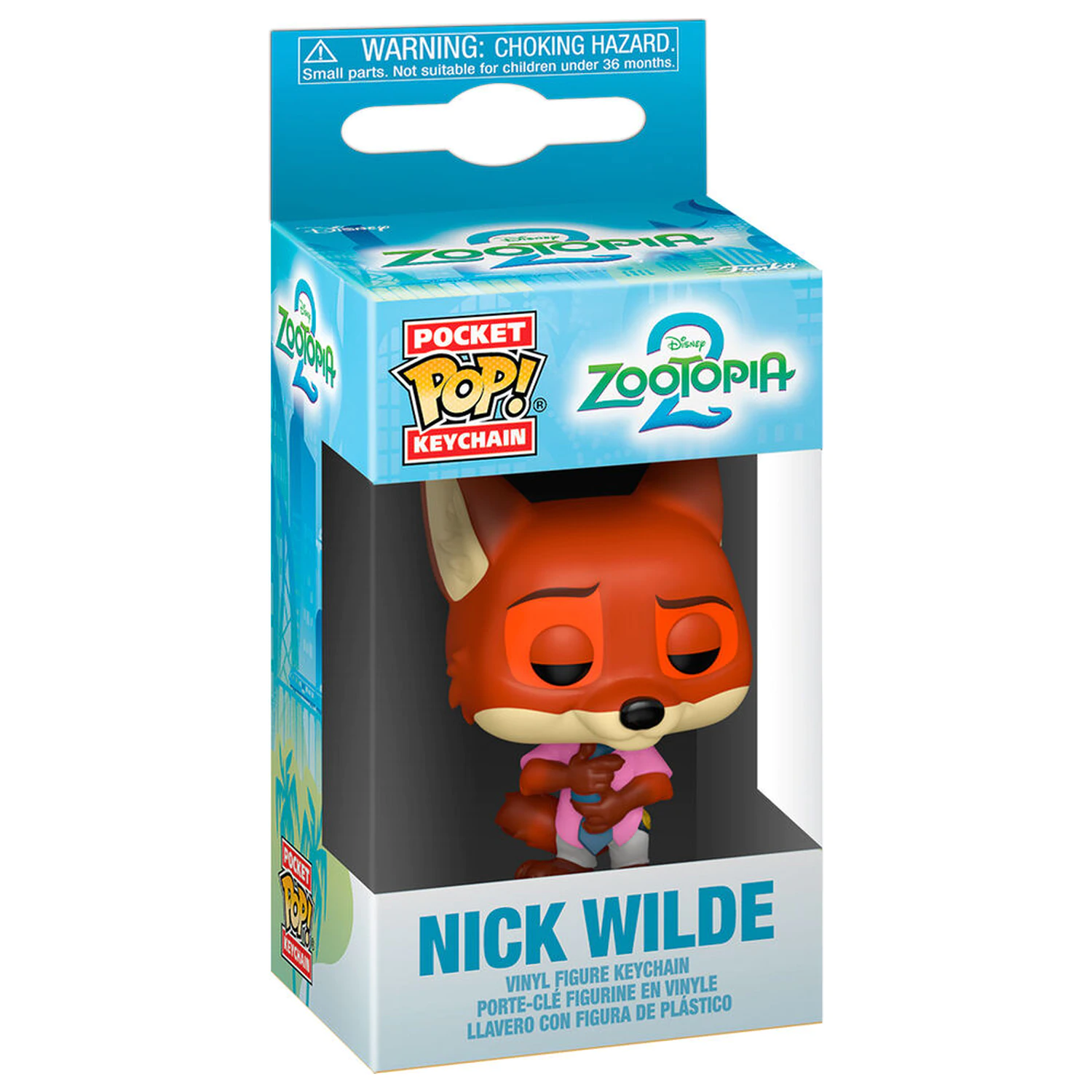 Pocket Funko POP Schlüsselanhänger Disney Zootopia 2 Nick Wilde Produktfoto