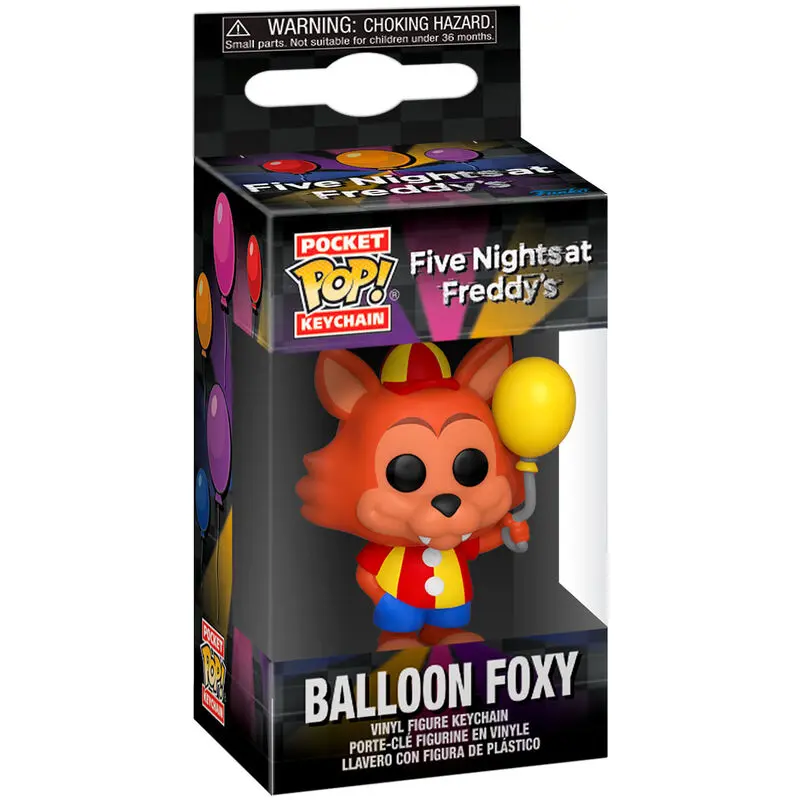 Pocket POP Schlüsselanhänger Five Nights at Freddys Balloon Foxy Produktfoto