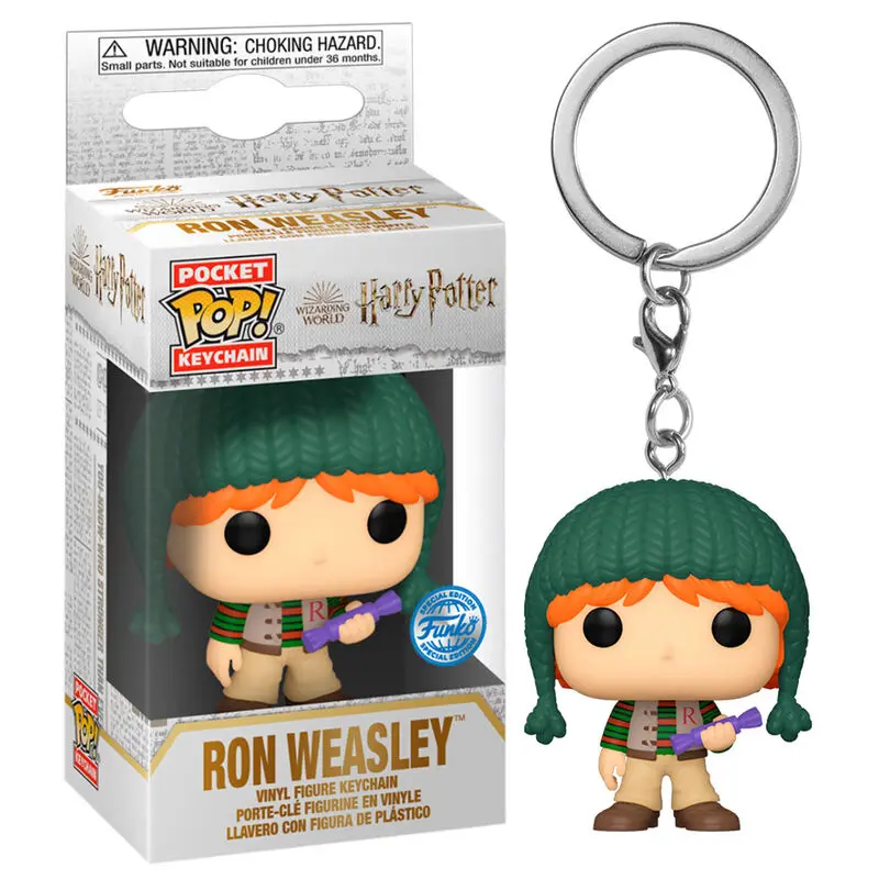 Pocket POP Schlüsselanhänger Harry Potter Holiday Ron Exclusive termékfotó