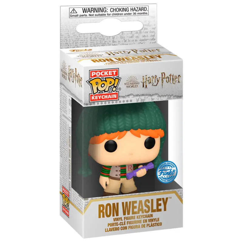 Pocket POP Schlüsselanhänger Harry Potter Holiday Ron Exclusive termékfotó