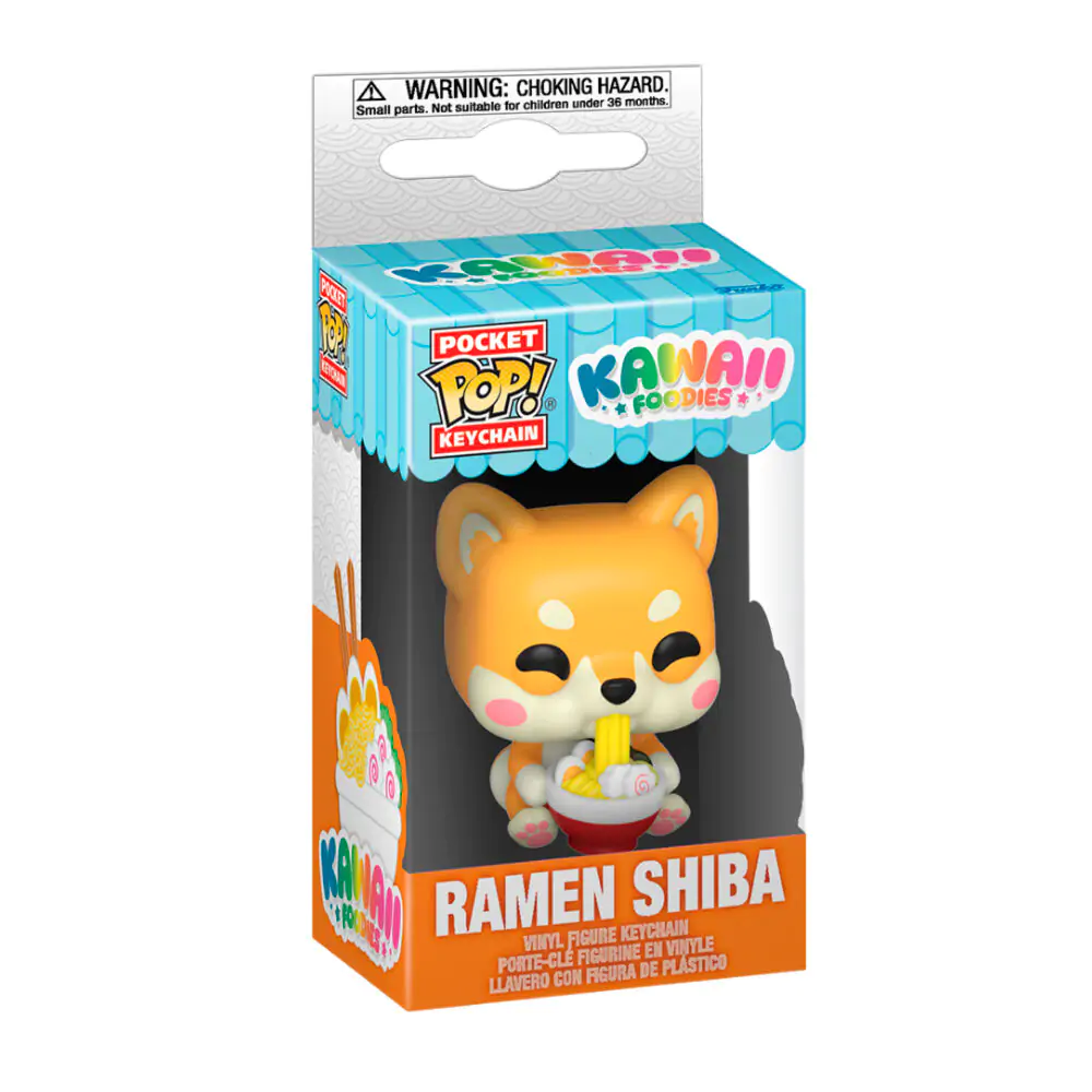 Pocket Funko POP Schlüsselanhänger Kawaii Foodies Ramen Shiba Produktfoto