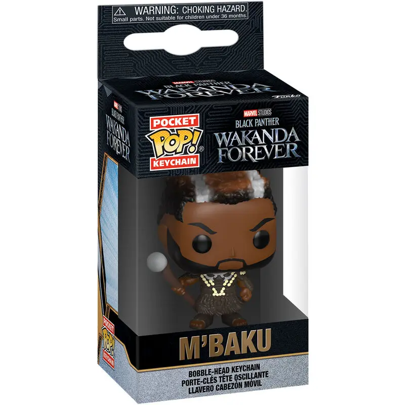 Pocket POP Schlüsselanhänger Marvel Black Panther Wakanda Forever M Baku termékfotó