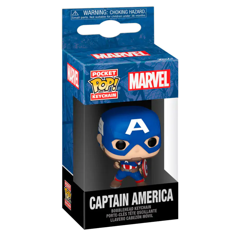 Pocket Funko POP Schlüsselanhänger Marvel Captain America Classics termékfotó