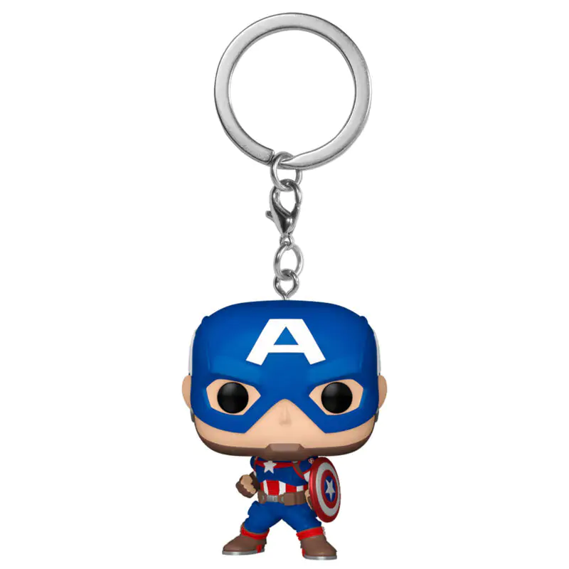 Pocket Funko POP Schlüsselanhänger Marvel Captain America Classics Produktfoto