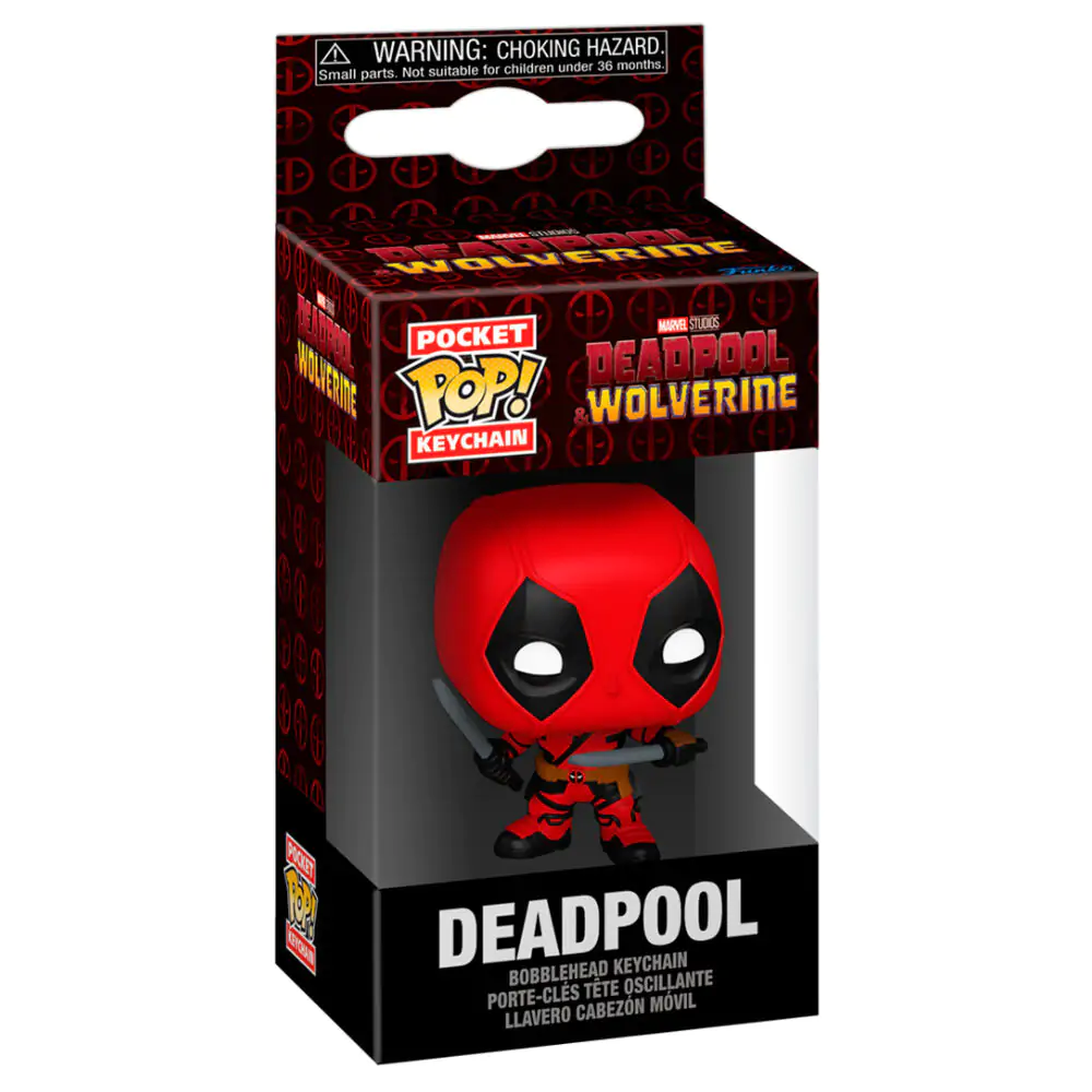 Pocket Funko POP Schlüsselanhänger Marvel Deadpool & Wolverine Deadpool termékfotó