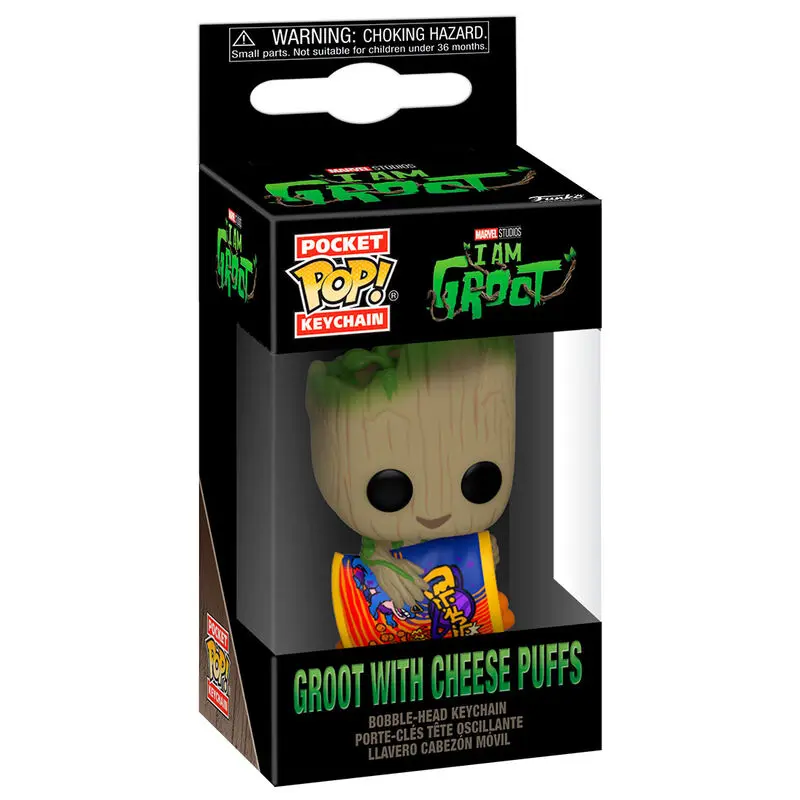 Pocket POP Schlüsselanhänger Marvel I am Groot - Groot with Cheese Puffs termékfotó