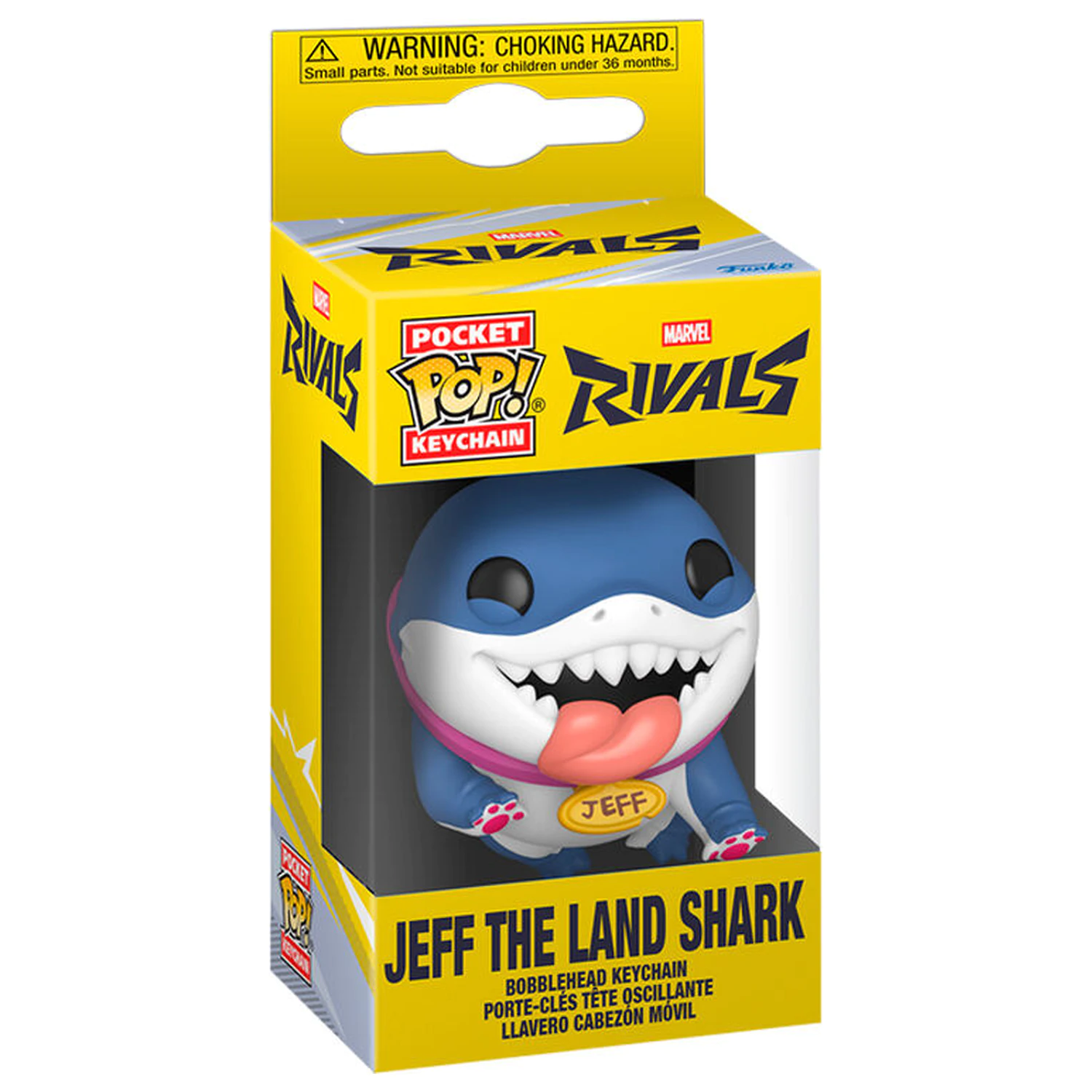 Pocket Funko POP Schlüsselanhänger Marvel Rivals Jeff the Land Shark Produktfoto