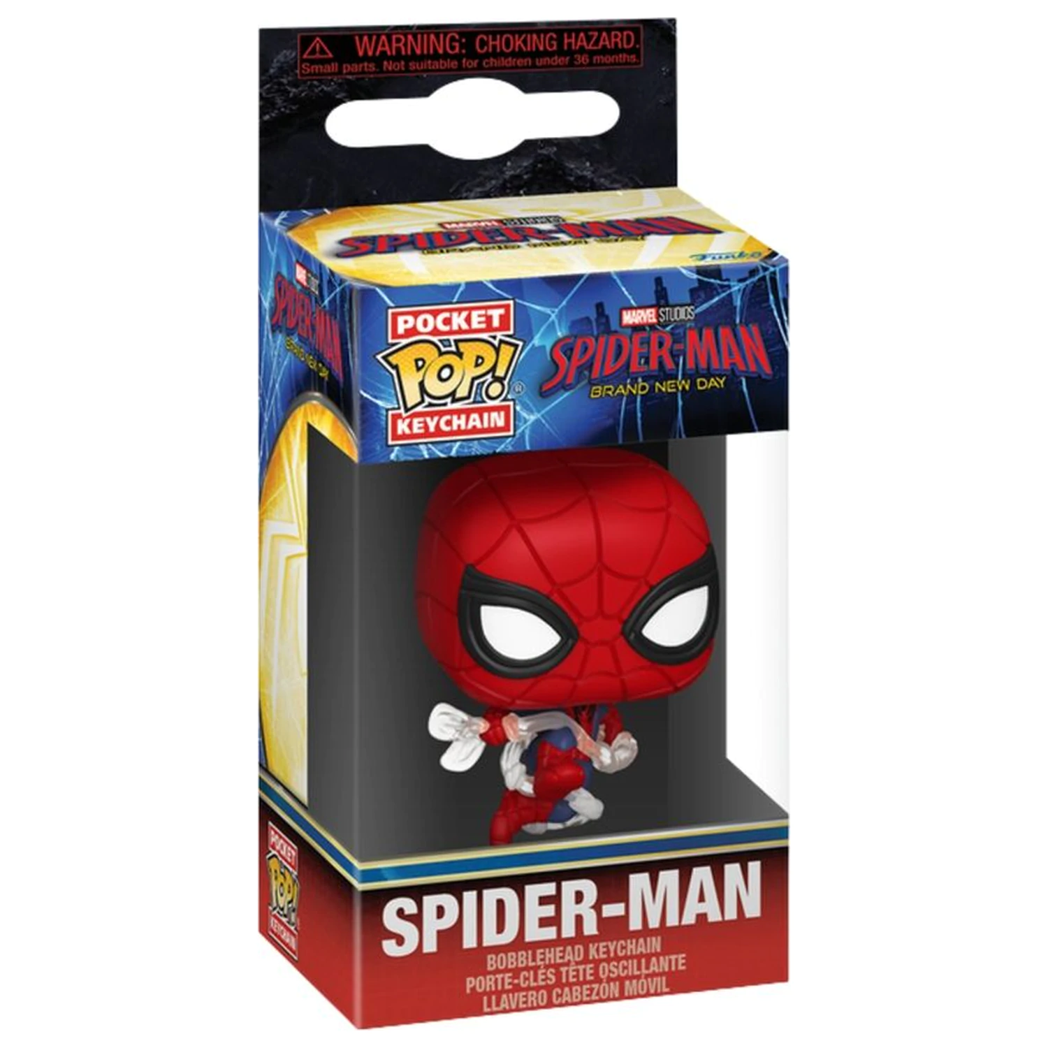 Pocket Funko POP Schlüsselanhänger Marvel Spider-Man Brand New Day Spider-Man Produktfoto