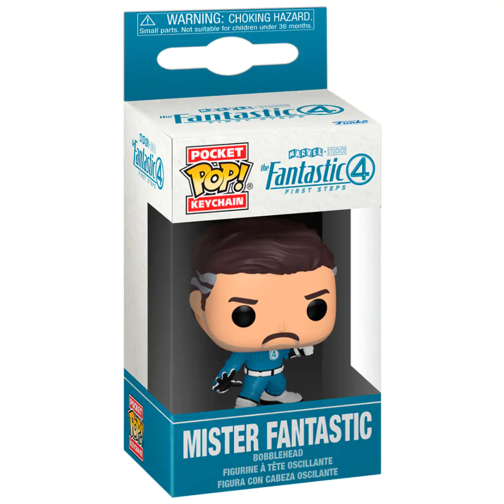 Pocket Funko POP Schlüsselanhänger Marvel The Fantastic 4 Mister Fantastic Produktfoto