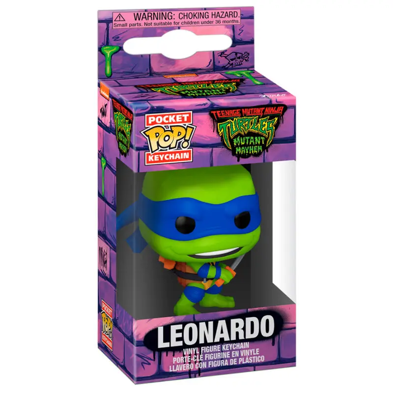 Funko Pocket POP Schlüsselanhänger Ninja Turtles Leonardo Produktfoto