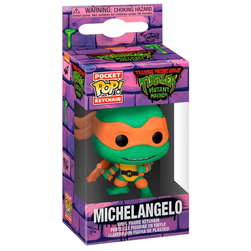 Funko Pocket POP Schlüsselanhänger Ninja Turtles Michelangelo Produktfoto