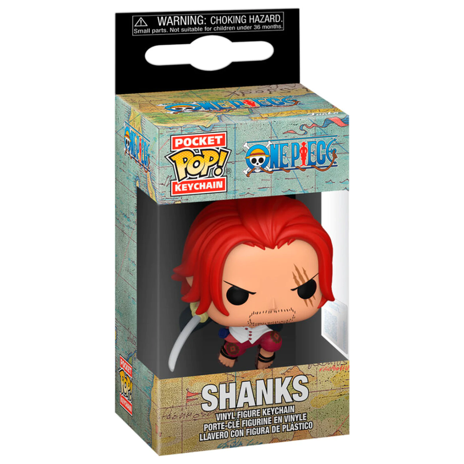 Pocket Funko POP Schlüsselanhänger One Piece Shanks Produktfoto