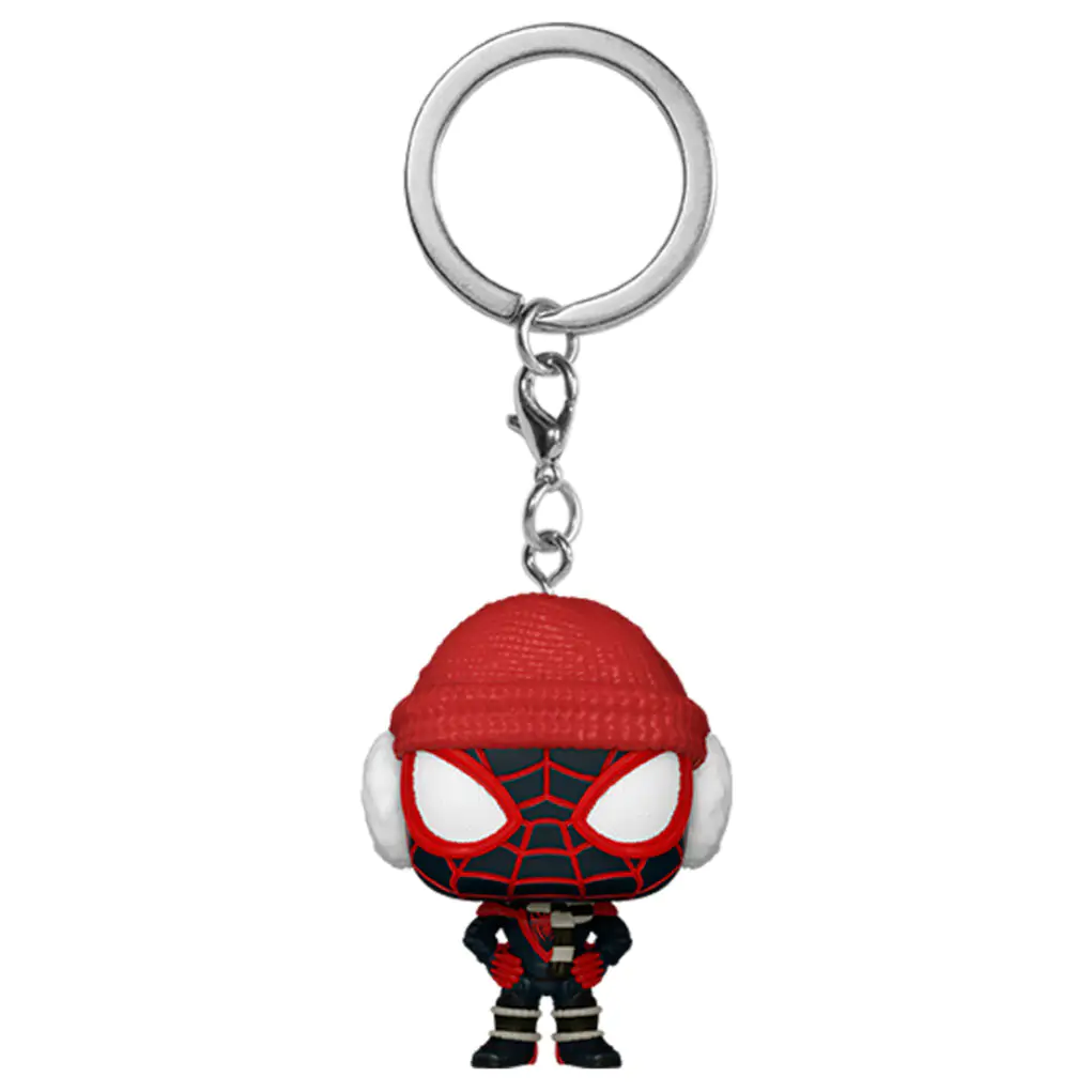Pocket POP Schlüsselanhänger Marvel Spiderman Miles Morales Winter Miles Produktfoto