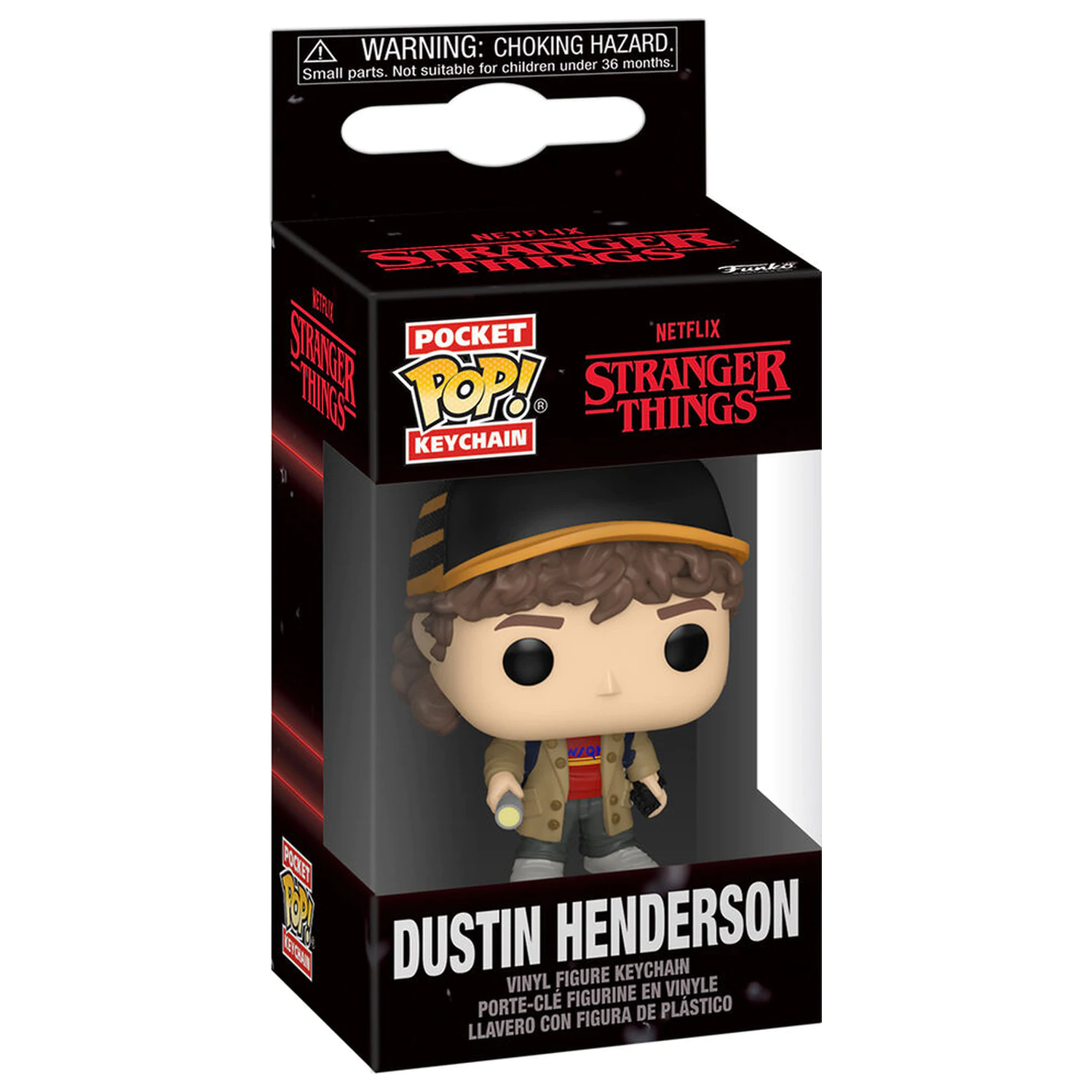 Taschen Funko POP Schlüsselanhänger Stranger Things 5 Dustin Henderson Produktfoto