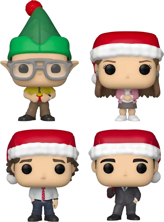 The Office Holiday 2022 Pocket POP! Vinyl Figurn 4er-Pack Tree Holiday Box 4 cm termékfotó