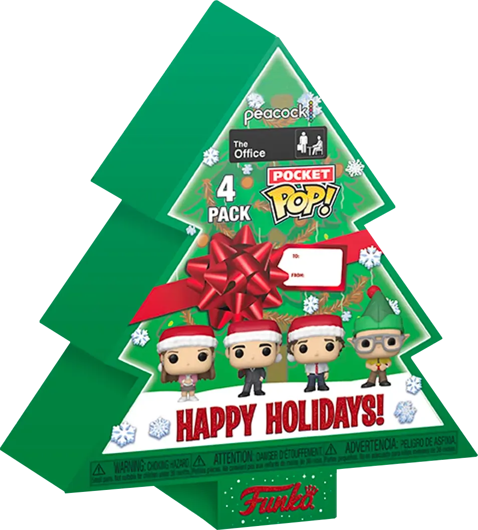 The Office Holiday 2022 Pocket POP! Vinyl Figurn 4er-Pack Tree Holiday Box 4 cm termékfotó