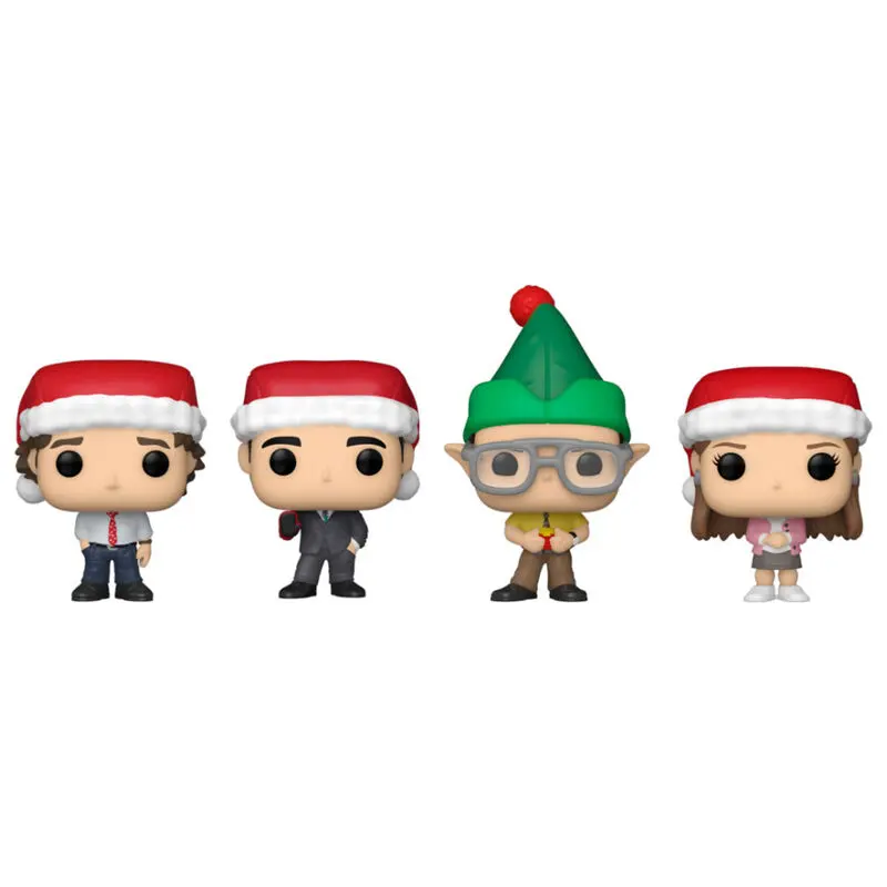 The Office Holiday 2022 Pocket POP! Vinyl Figurn 4er-Pack Tree Holiday Box 4 cm termékfotó