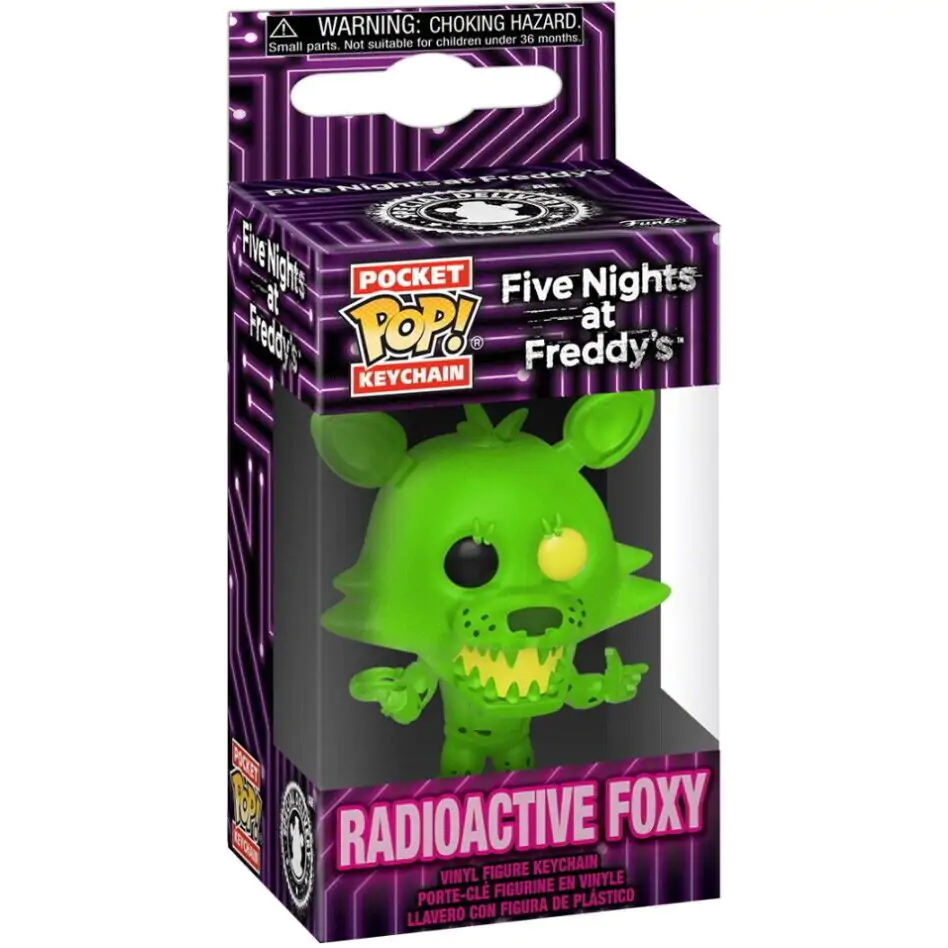 Pocket POP Schlüsselanhänger Five Nights at Freddys Radioactive Foxy Produktfoto