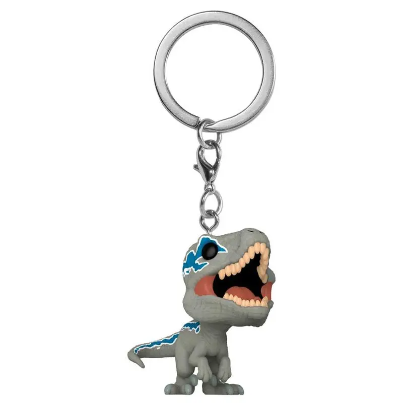 Pocket POP Schlüsselanhänger Jurassic World 3 Velociraptor Blue Produktfoto