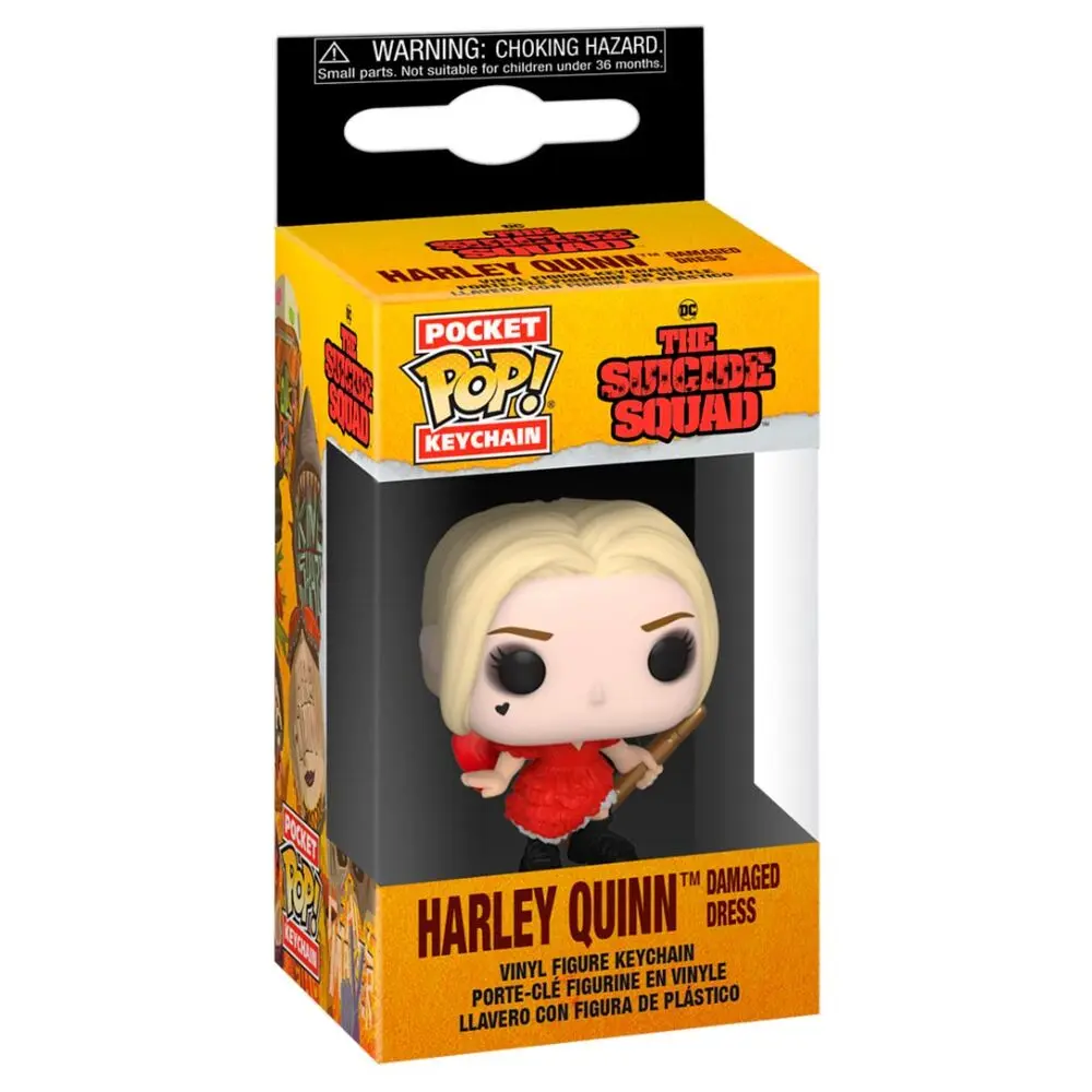 Pocket POP Schlüsselanhänger DC The Suicide Squad Harley Quinn Damaged Dress Produktfoto