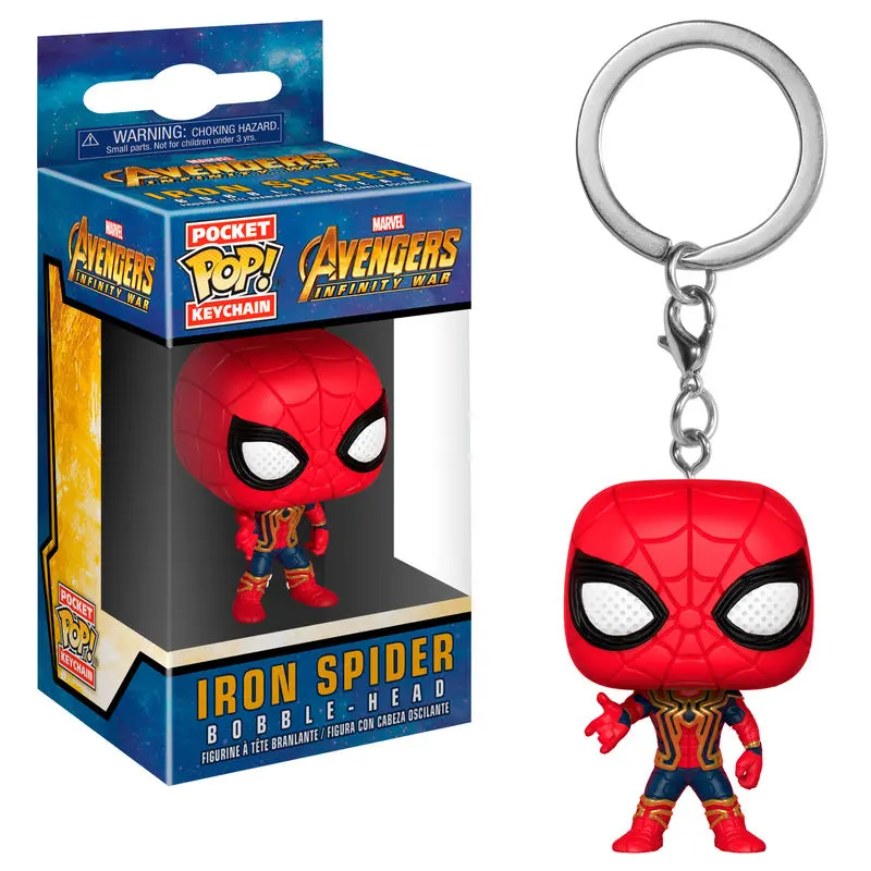 Avengers Infinity War Pocket POP! Vinyl Schlüsselanhänger Iron Spider 4 cm Produktfoto