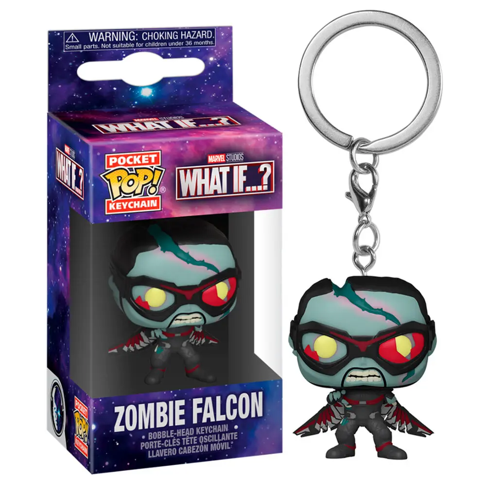 Marvel What If...? Pocket POP! Vinyl Schlüsselanhänger 4 cm Zombie Falcon Display (12) Produktfoto