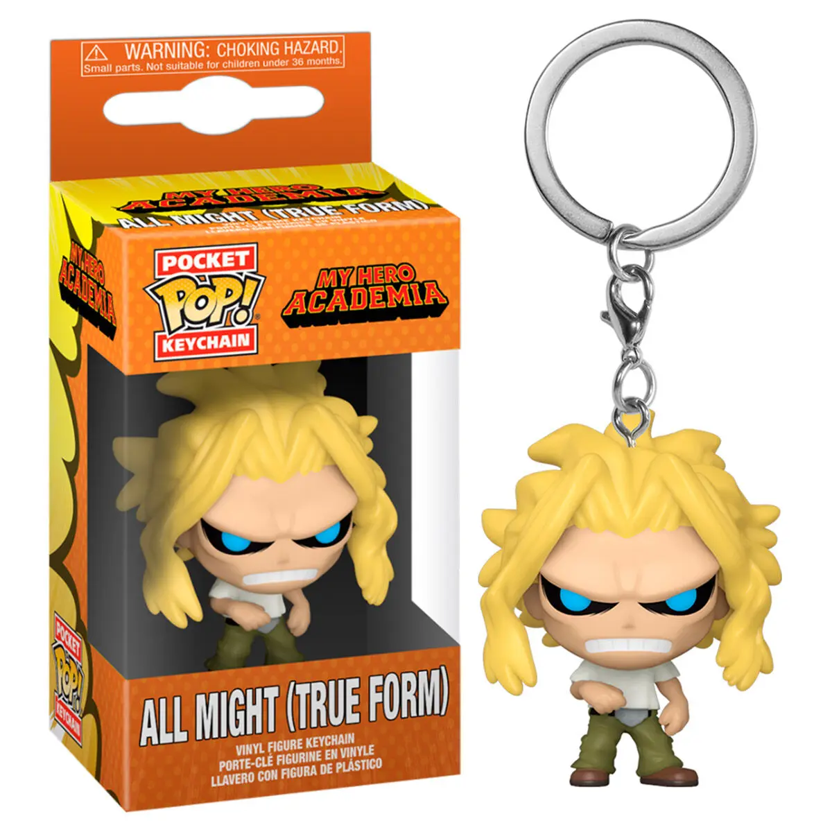 My Hero Academia Pocket POP! Vinyl Schlüsselanhänger All Might Weakened State 4 cm termékfotó