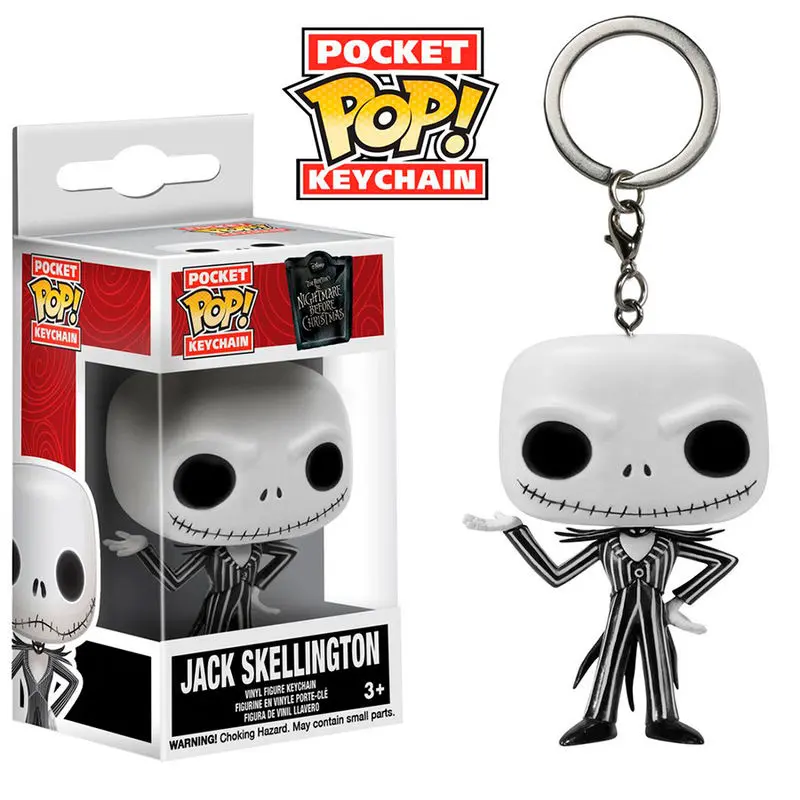 Nightmare Before Christmas Pocket POP! Vinyl Schlüsselanhänger Jack Skellington 4 cm Produktfoto