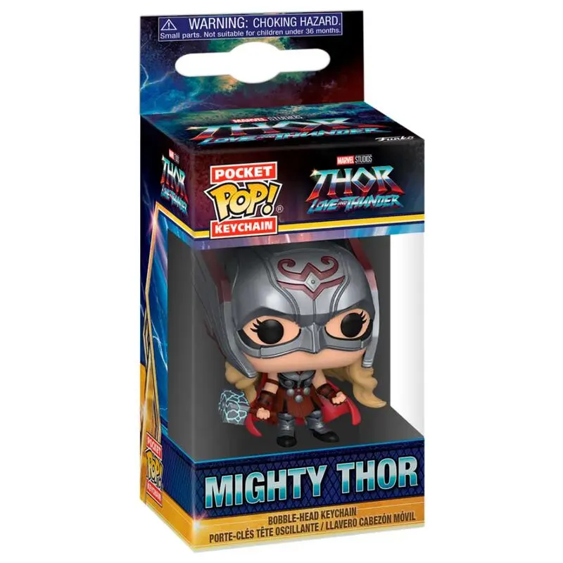 Pocket POP Schlüsselanhänger Marvel Thor Love and Thunder Mighty Thor Produktfoto