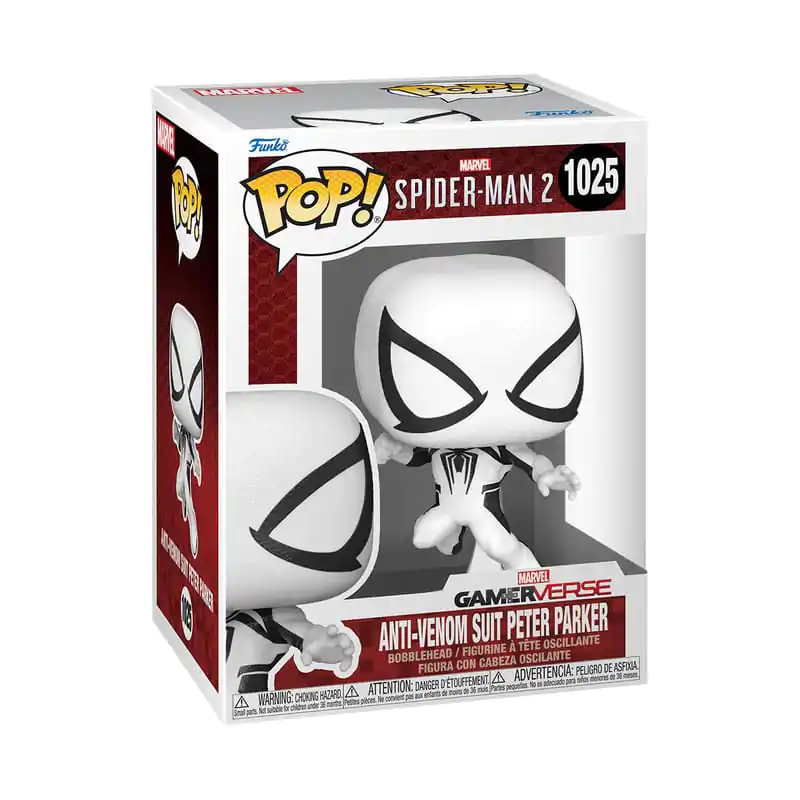 Spiderman 2 Funko POP! Games Vinyl Figur Anti-Venom Peter 9 cm Produktfoto