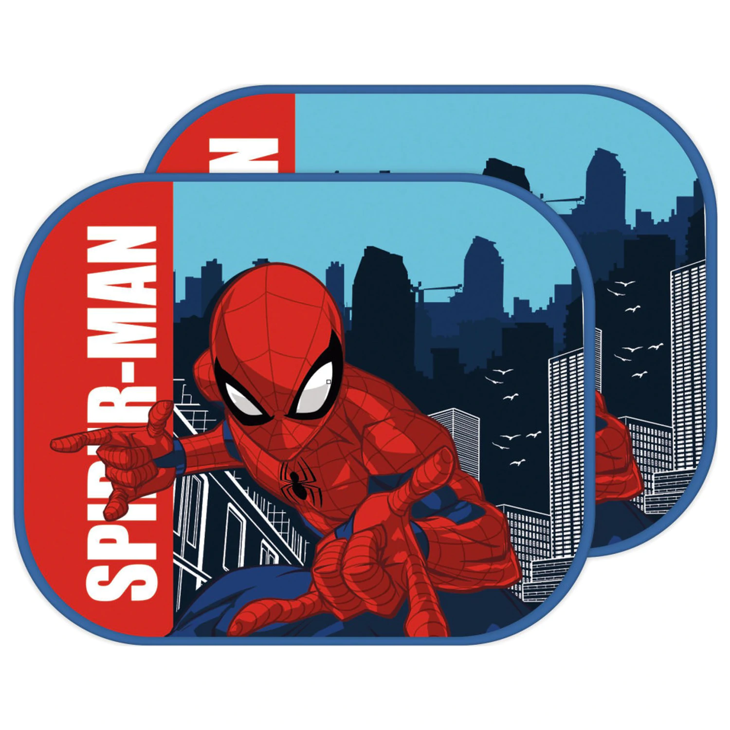 Spider-Man City Sonnenblende für Fenster 2-teilig Produktfoto