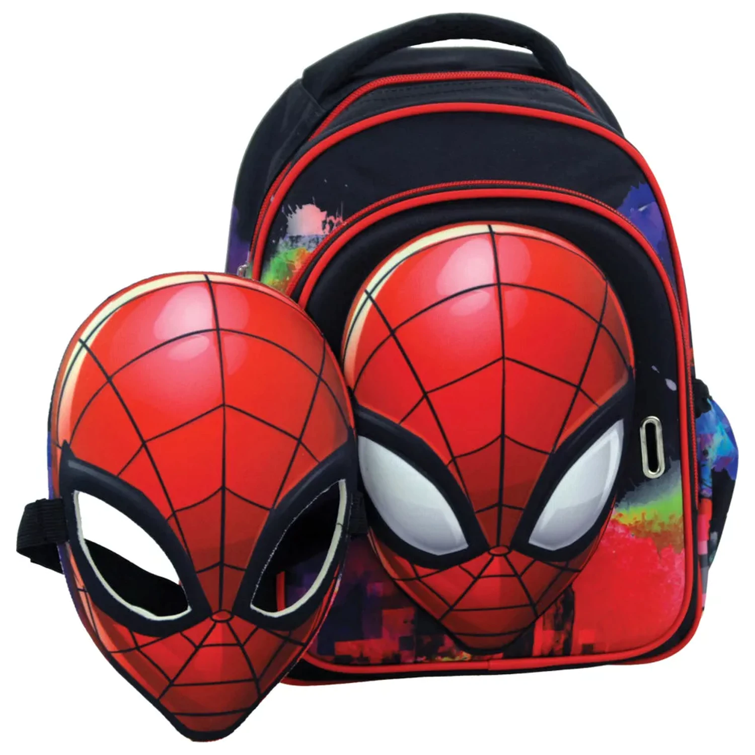 Spider-Man Global Rucksack, Tasche 31 cm mit Maske Produktfoto
