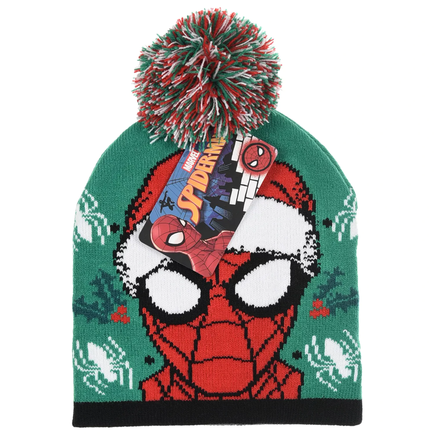 Spider-Man Grüner Hut Weihnachten Kinder Beanie 52 cm Produktfoto