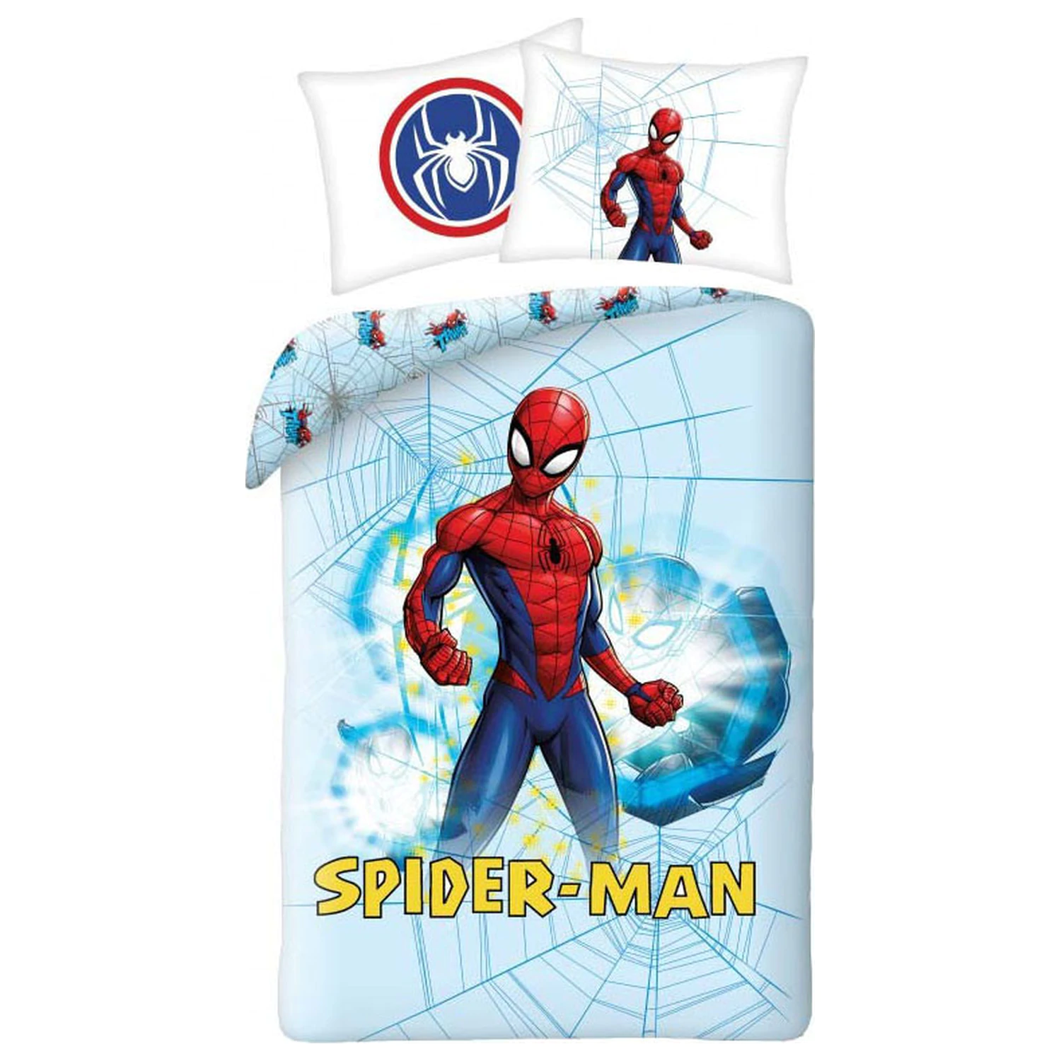 Spider-Man Hellblau Bettbezug Produktfoto