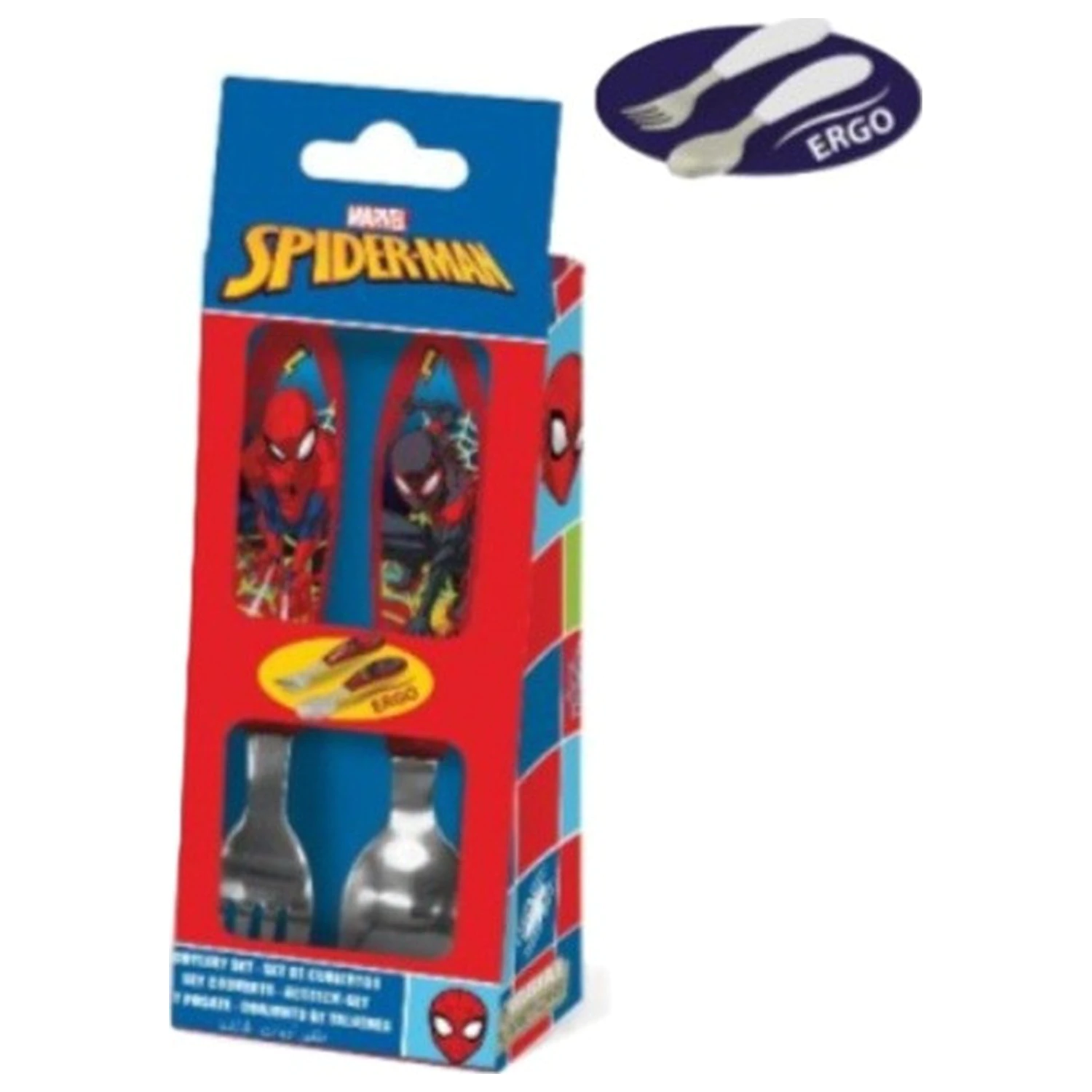 Spider-Man Moving Target Metall Ergo Besteck Set - 2 Teile Produktfoto