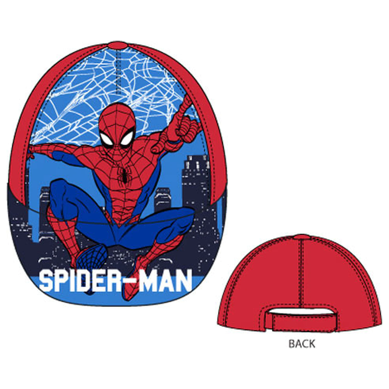 Spider-Man Night City Kinder Baseball Cap 52 cm Produktfoto